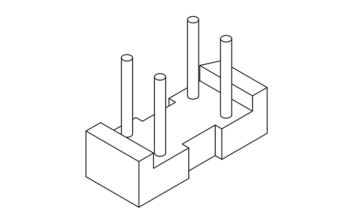 4×10底座（2+2P),B-B077 