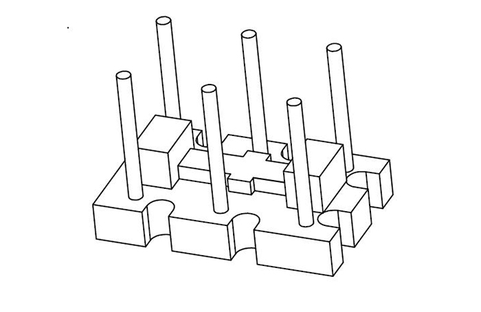 12×7底座（3+3P),B-B005