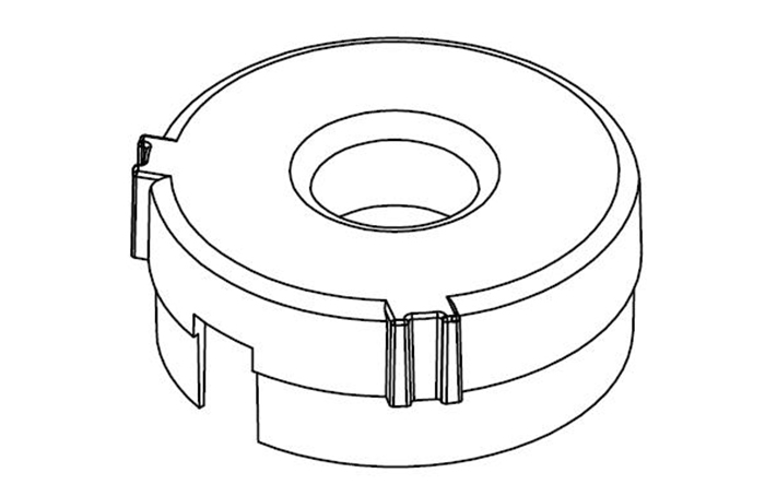 φ31磁环下 盖，B-C3102
