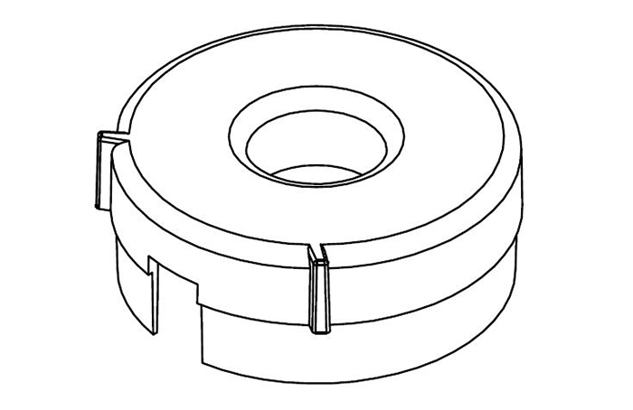 φ31磁环下盖，B-C3105