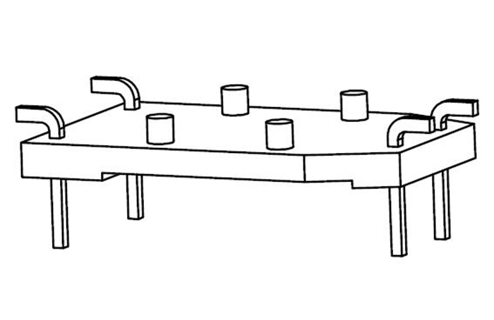 22×14底座（2+2P),B-B007