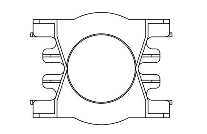 PQ-74(No Pin)立式单槽,B-7401